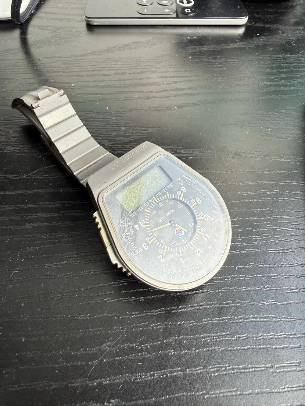 1979 BMW Buler M1 E26 Chronosport Vintage Swiss Digital Analog Watch Rare [grey]